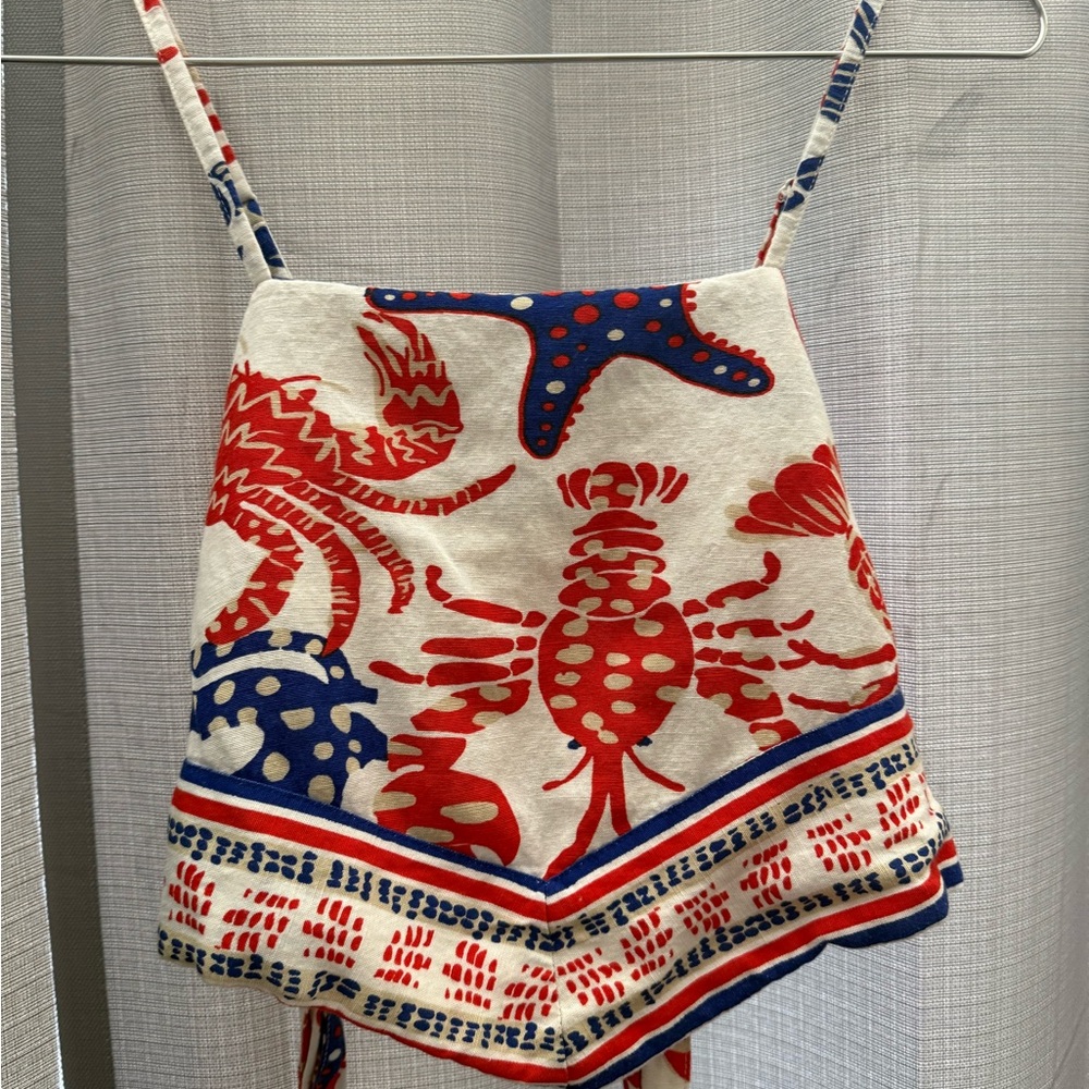 Nautical Crab Pattern Scarf - image 2
